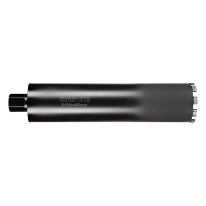 Diamantkernebor til borehammer GRAPHITE 102 x 450 mm x 9T i robust stål, 1 stk.