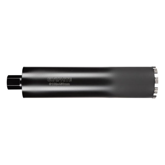 Diamantkernebor til borehammer GRAPHITE 102 x 450 mm x 9T i robust stål, 1 stk.