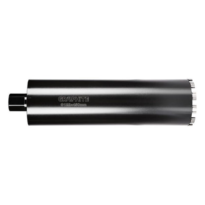 Diamantkernebor til borehammer GRAPHITE 122 x 450 mm x 11T i robust stål, 1 stk.