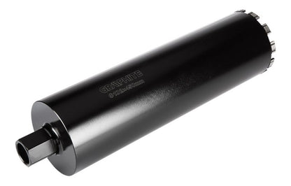 Diamantkernebor til borehammer GRAPHITE 132 x 450 mm x 11T i robust stål, 1 stk.
