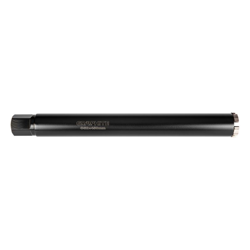 Diamantkernebor til borehammer GRAPHITE 52 x 450 mm x 5T i robust stål, 1 stk.
