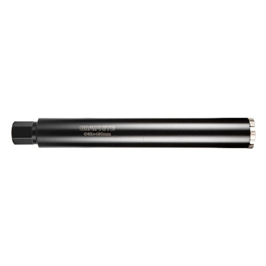 Diamantkernebor til borehammer GRAPHITE 62 x 450 mm x 6T i robust stål, 1 stk.