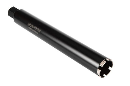 Diamantkernebor til borehammer GRAPHITE 62 x 450 mm x 6T i robust stål, 1 stk.