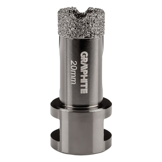 Diamantkernebor GRAPHITE 20 mm med gevind M14, 1 stk.