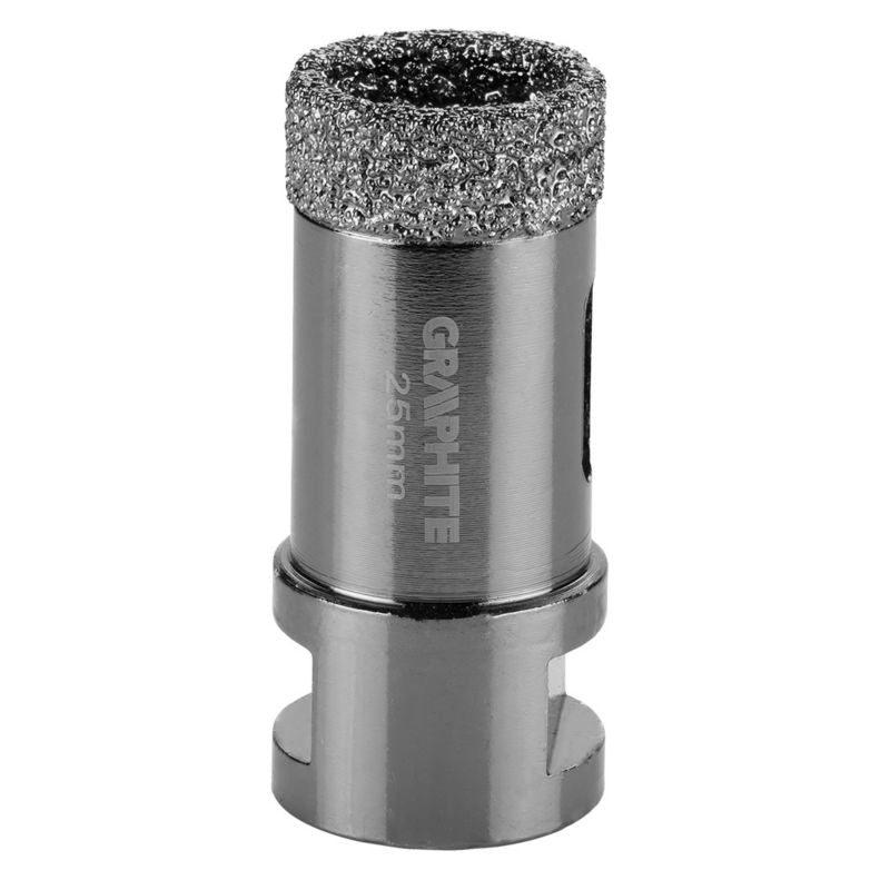 Diamantkernebor GRAPHITE 25 mm med gevind M14, 1 stk.