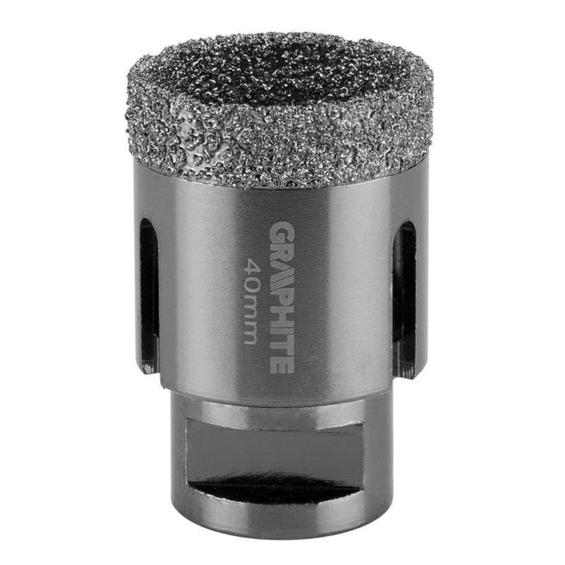 Diamantkernebor GRAPHITE 40 mm med gevind M14, 1 stk.