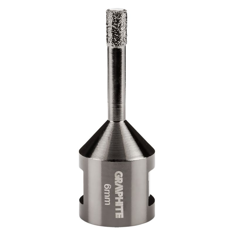 Diamantkernebor GRAPHITE 6 mm med M14-gænger, 1 stk.