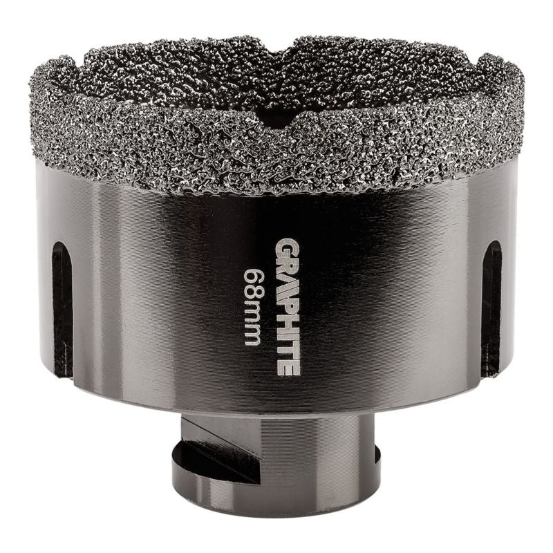 Diamantkernebor GRAPHITE 68 mm med gevind M14, 1 stk.
