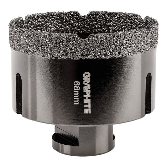 Diamantkernebor GRAPHITE 68 mm med gevind M14, 1 stk.