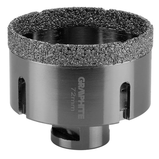 Diamantkernebor GRAPHITE 72 mm med M14-gænger, 1 stk.