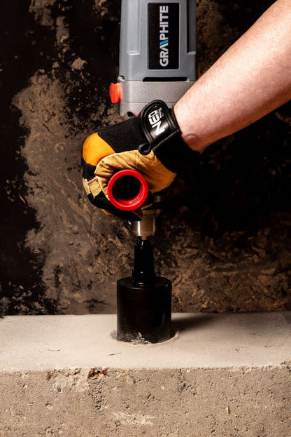 Diamantkernebor GRAPHITE 72 mm til boring i beton, armeret beton, granit, marmor, sten og mursten - 1 stk.