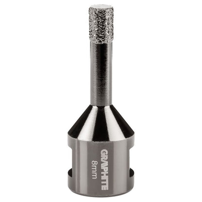 Diamantkernebor GRAPHITE 8 mm med M14-gevind, 1 stk.