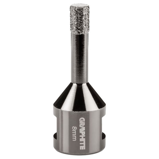 Diamantkernebor GRAPHITE 8 mm med M14-gevind, 1 stk.