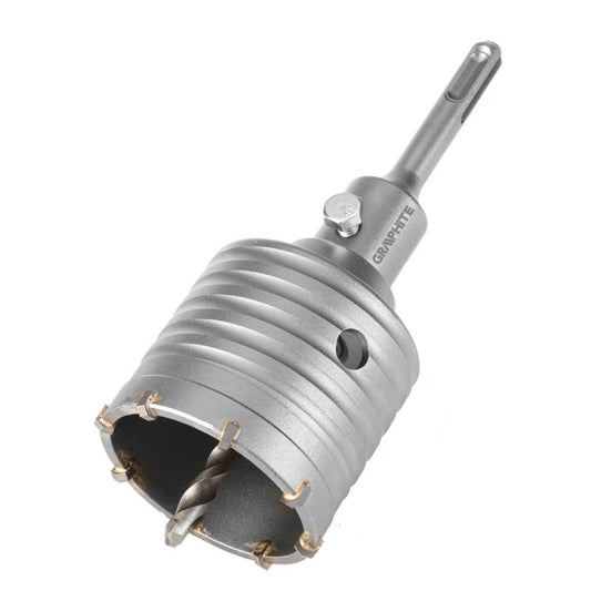GRAPHITE hårdmetal hulsave 65 mm med SDS+ adapter, 1 stk.