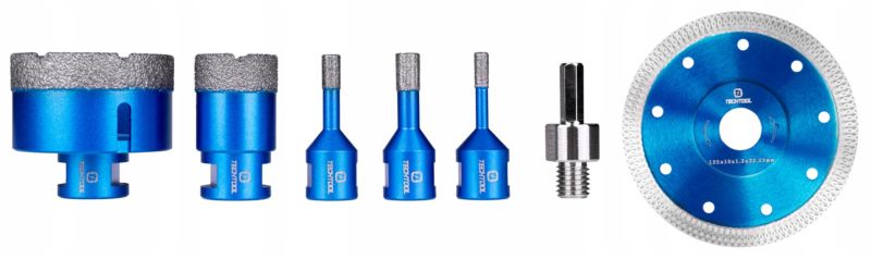Techtool M14 diamantborkronesæt 5 stk. 6-68 mm + klinge 1 sæt
