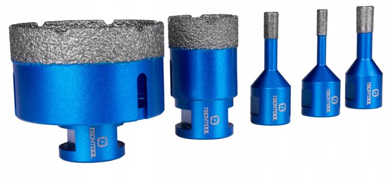 Techtool M14 diamantborkronesæt 5 stk. 6-68 mm + klinge 1 sæt