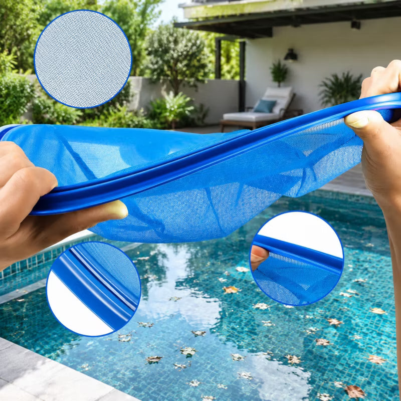 Overfladenet til Pool 122x30 cm med Teleskopstang Blå