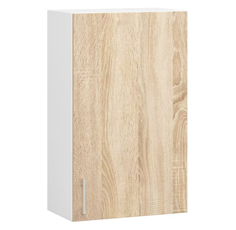 Overskab Køkken W50 50x30,5x72 cm Hvid Sonoma Eg Mat