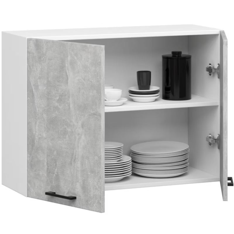 Overskab Oliwia W80 80x30 cm Hvid Beton Mat