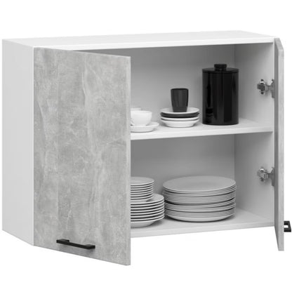 Overskab Oliwia W80 80x30 cm Hvid Beton Mat
