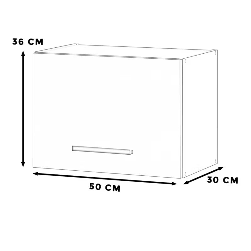 Køkkenskab Blanka 50x30x36 cm Wotan Eg