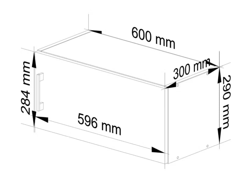 Overskab til Emhætte Lima 60x29 cm Sonoma Eg og Hvid