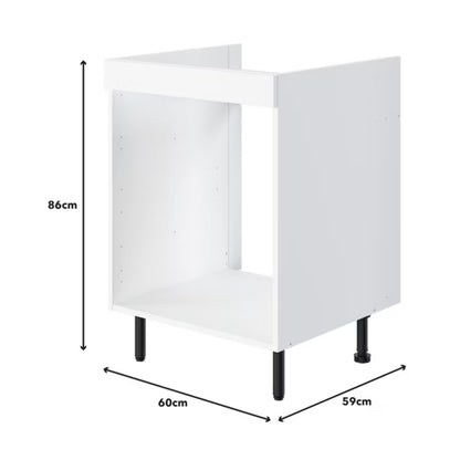Ovnskab 60 cm Hvid
