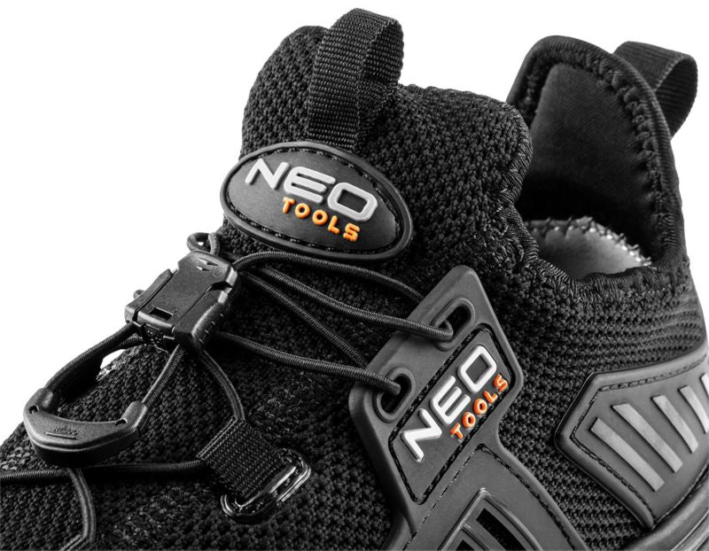 NEO TOOLS sikkerhedssko i størrelse 44, sort, 1 par