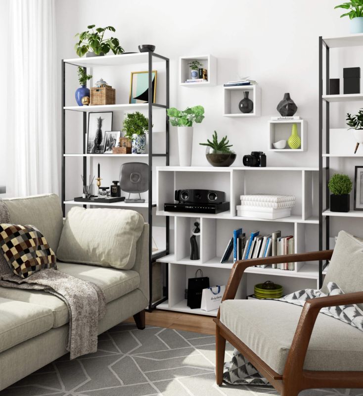 Akord K25 væghylde hvid 25 cm mat finish 25x15x25 cm 1 sæt