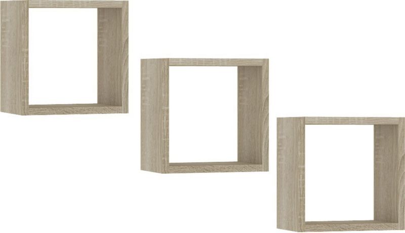 Akord K25 væghylde i Sonoma Eg 25 cm, mat Sonoma Eg-finish, 25x15x25 cm, 1 sæt