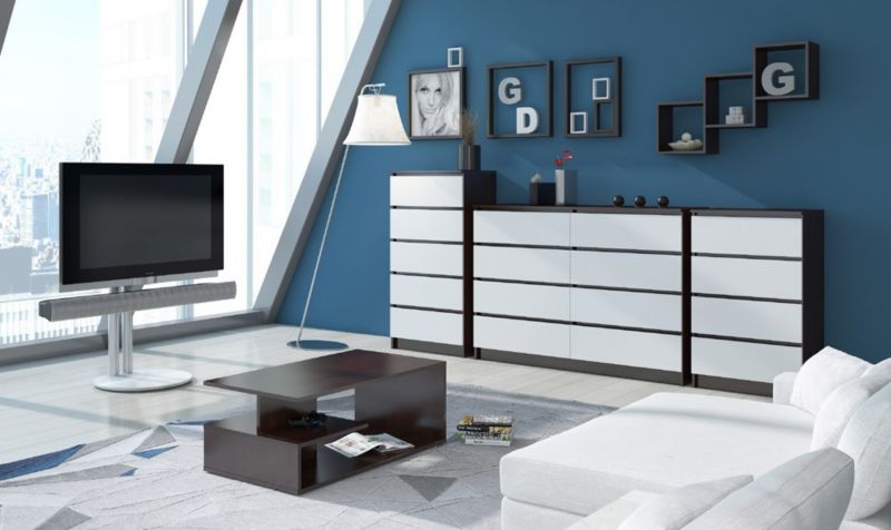 Akord K25 væghylde i wenge, 25 cm, mat wengefarve, 25x15x25 cm, 1 sæt