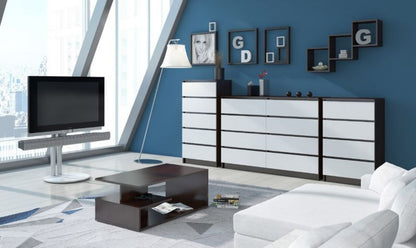 Akord K25 væghylde i wenge, 25 cm, mat wengefarve, 25x15x25 cm, 1 sæt