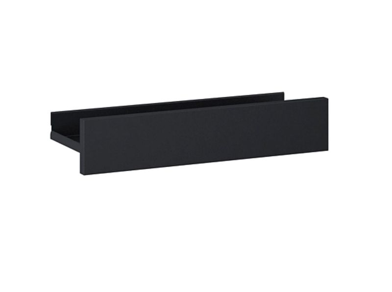 Væghængt Badeværelseshylde 40 cm Sort Mat 1 stk. | 5907546872878