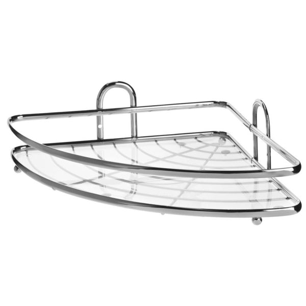 Hjørnehylde Badeværelse 25x25 cm Krom 1 stk. | 5902730380726