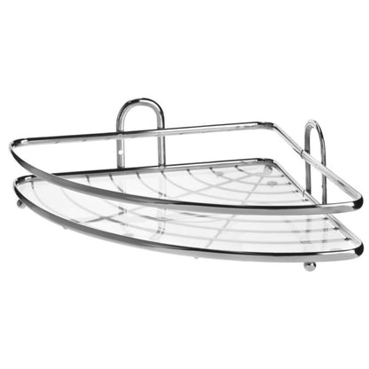 Hjørnehylde Badeværelse 25x25 cm Krom 1 stk. | 5902730380726