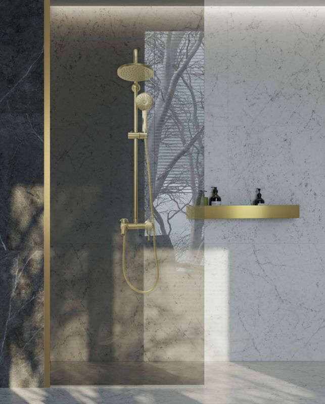 Brusebakke i Børstet Guld 60x9x5 cm Stål