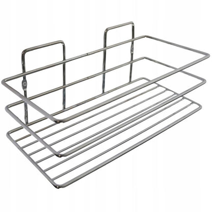 Badeværelseshylde Metal 24x11x10 cm Sølv | 5905923650019