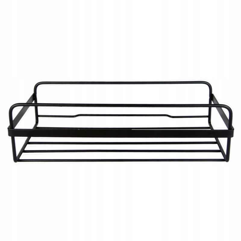Badeværelseshylde Stål 25,8x12,7x8,3 cm Sort | 5901583507045