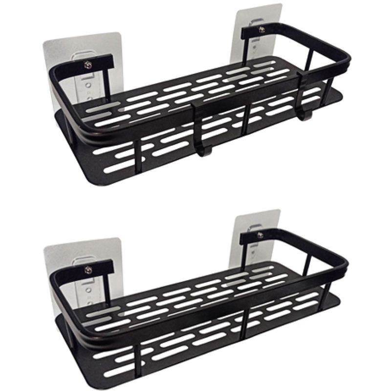 Brusehylde Sort Aluminium 30x13x5 cm 2 stk.