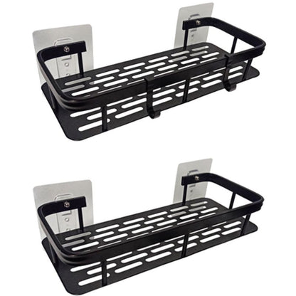 Brusehylde Sort Aluminium 30x13x5 cm 2 stk.