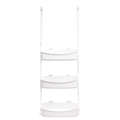 Hjørnehylde til Brusekabine 3 Niveauer Hvid Mat PVC 30 cm