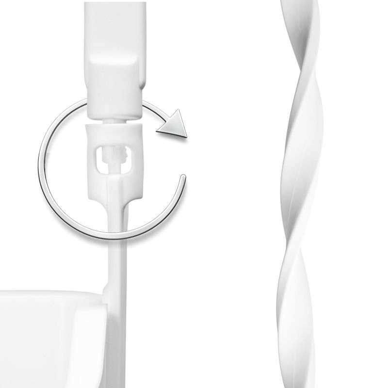 Hjørnehylde til Brusekabine 3 Niveauer Hvid Mat PVC 30 cm