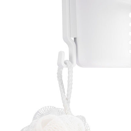 Hjørnehylde til Brusekabine 3 Niveauer Hvid Mat PVC 30 cm