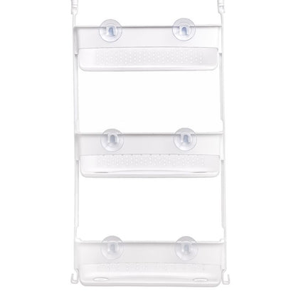 Hjørnehylde til Brusekabine 3 Niveauer Hvid Mat PVC 30 cm