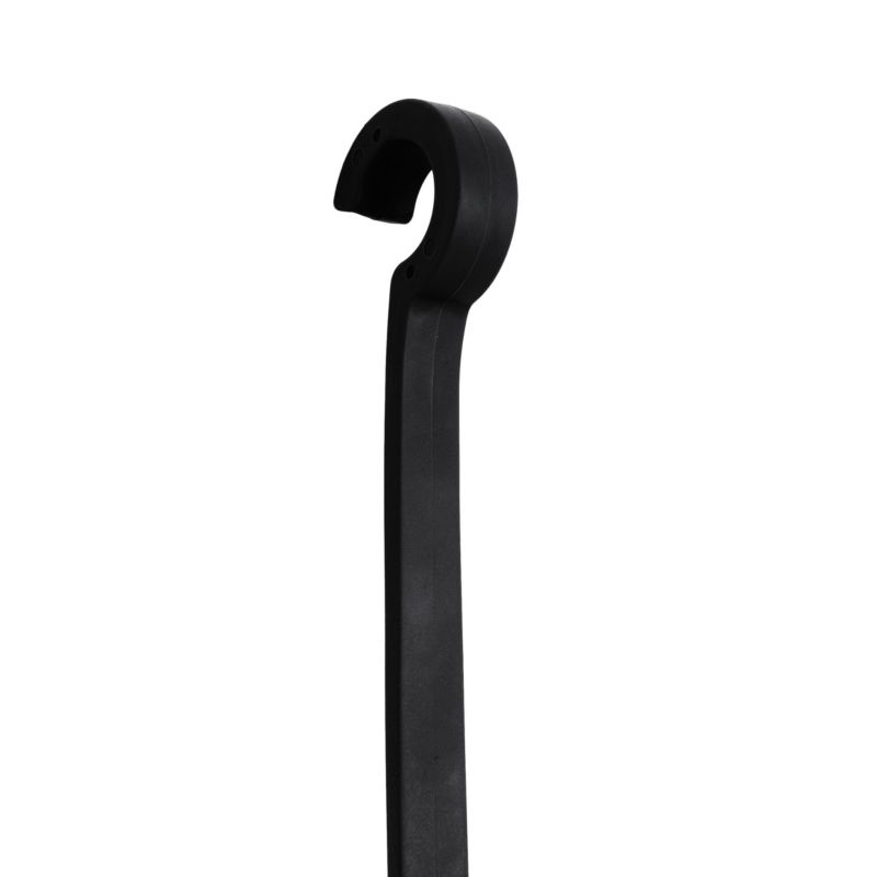 Brusebadshylde WIKI Sort 72 cm med Kroge og Sugekopper