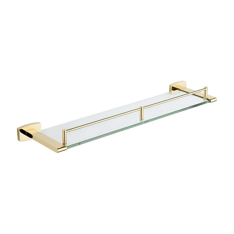Hængende glasreol Mexen Zoja i guld 55 x 10 cm, 1 stk.