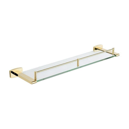 Hængende glasreol Mexen Zoja i guld 55 x 10 cm, 1 stk.