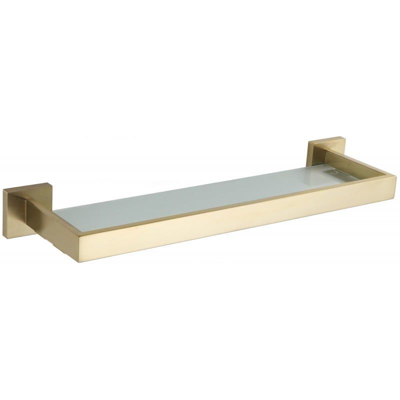 Hængende glasreol Mexen Vox i guld 50 x 3 cm, 1 stk.