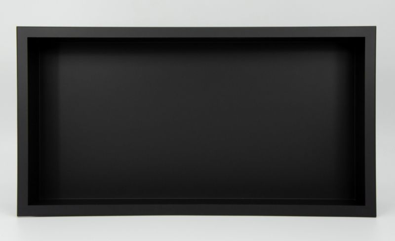 Indbygningshylde Wall-Box One 60x30x7 cm Sort