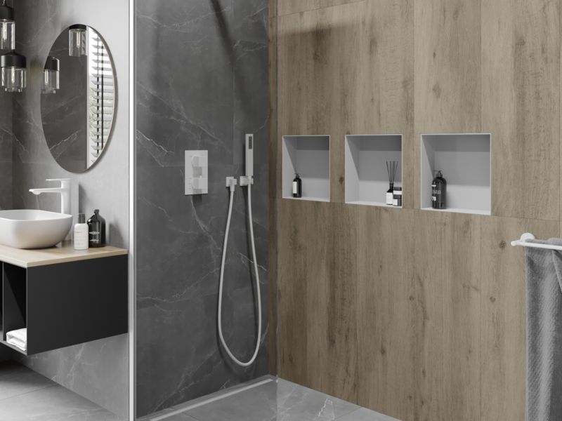 Indbygget hylde Mexen X-Wall-NR hvid 30 x 30 cm 1921303010 1 stk.